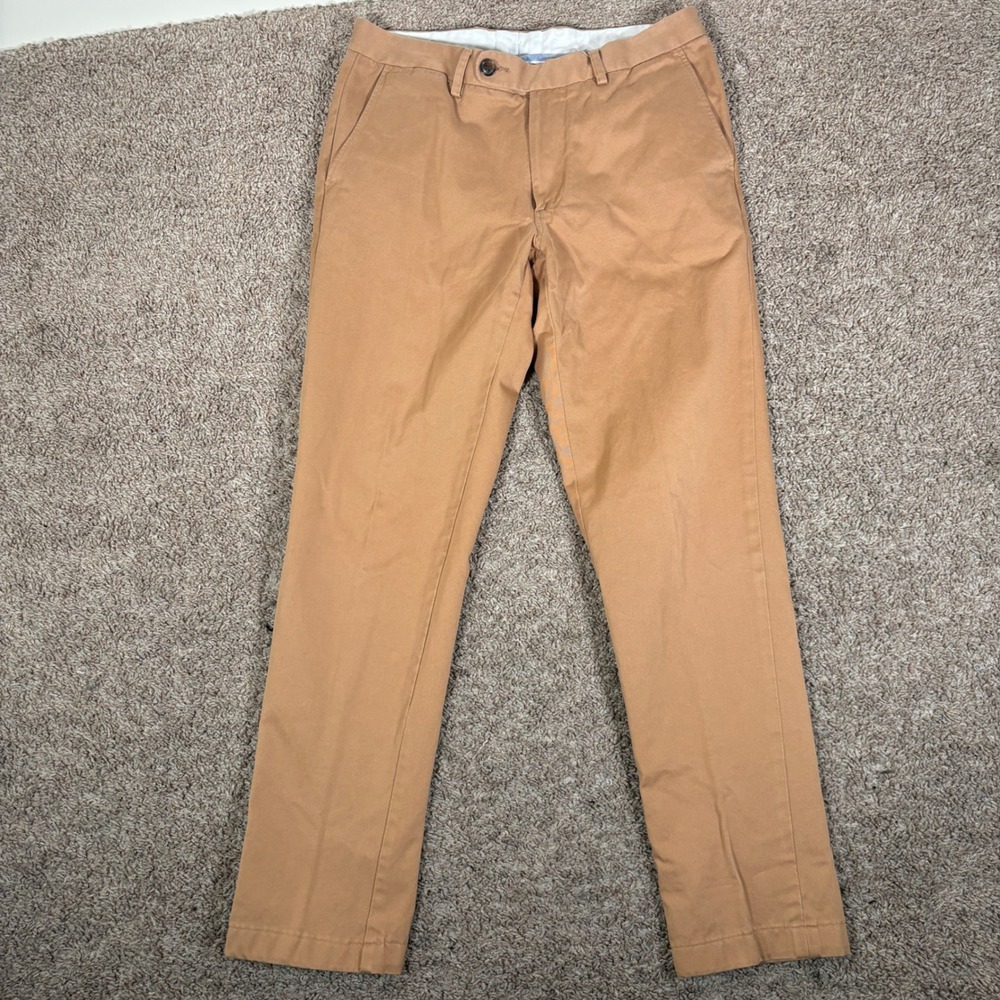Spier‎ & Mackay Extra Slim Fit Chinos Mens 32 Camel Tan Cotton Pants Handmade